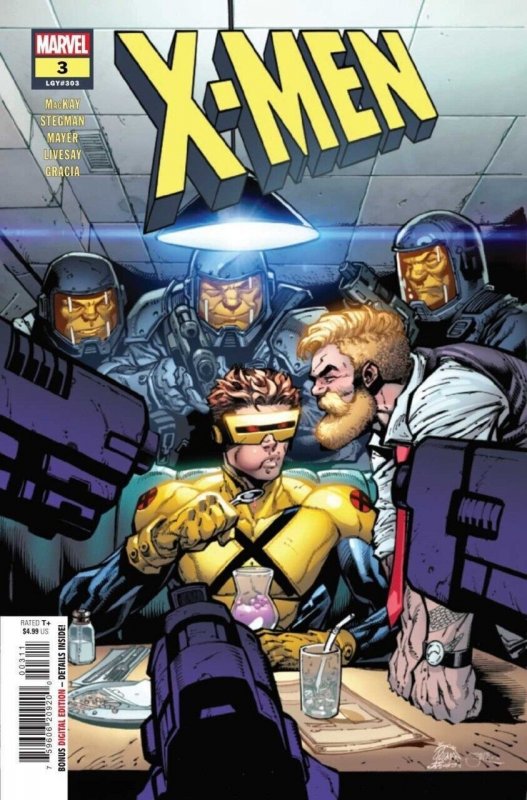X-Men #3 (Marvel Comics, 2024), raw comic book in NM condition — front cover