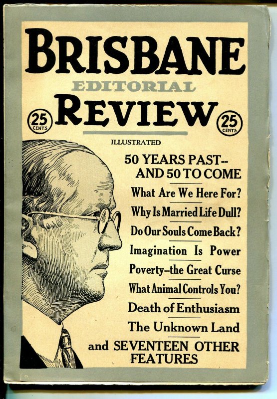 Brisbane Editorial Review #1, raw comic book in FN/VF condition — front cover