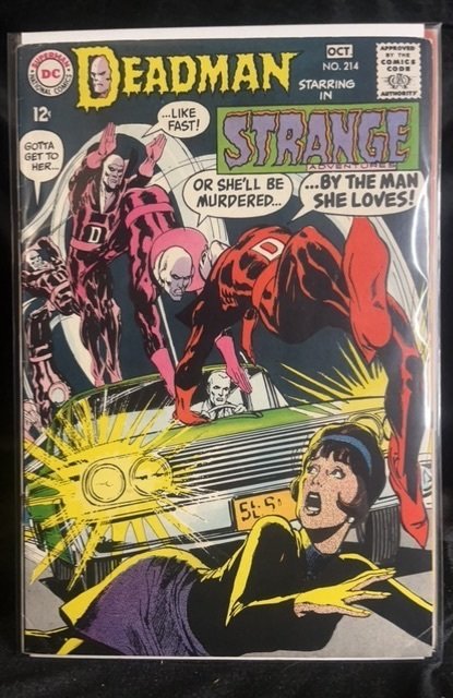 Strange Adventures #214 (DC Comics, 1968), raw, ungraded comic book — front cover