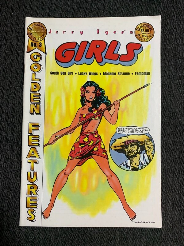 1983 Jerry Iger's Golden Features #3 (1983), raw comic book in FN 6.0 condition — front cover