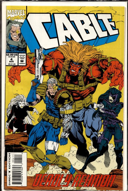 Cable #4 (Marvel Comics, 1993), raw, ungraded comic book — front cover