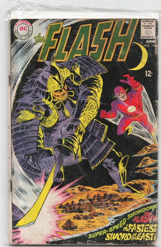 The Flash #180 (DC Comics, 1968), raw, ungraded comic book — front cover