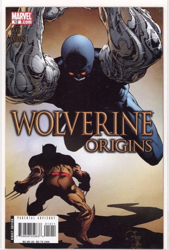 Wolverine: Origins #12 (Marvel Comics, 2007), raw comic book in NM 9.4 condition — front cover