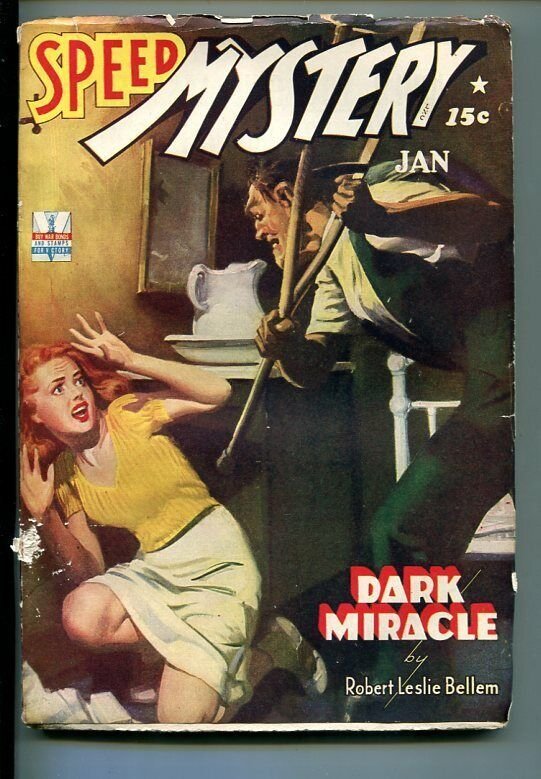 Speed Mystery #1 (1943), raw, ungraded comic book — front cover