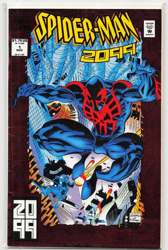 Spider-Man 2099 #1 (Marvel Comics, 1992), raw, ungraded comic book — front cover