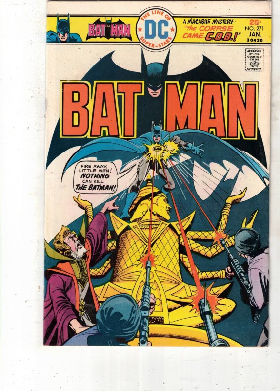Batman #271 (DC Comics, 1976), raw, ungraded comic book — front cover