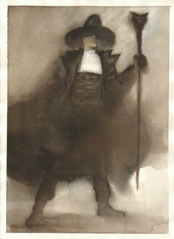 Solomon Kane Painted Art for Robert E. Howard Published Work by Richard P. Clark, raw, ungraded comic book — front cover