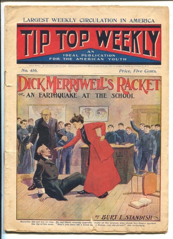 Pulp: Tip Top Weekly #416, raw, ungraded comic book — front cover