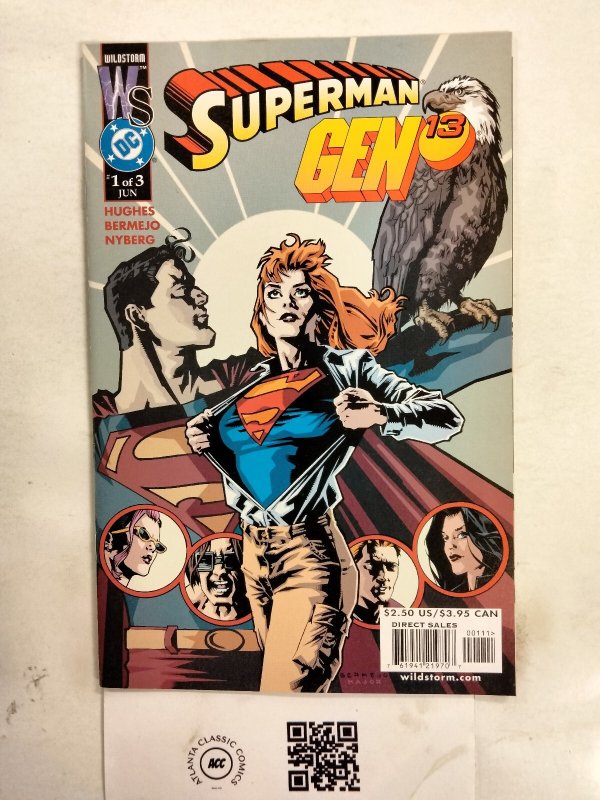 Superman Gen 13 #1 (DC Comics), raw comic book in NM condition — front cover