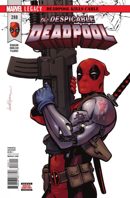 Despicable Deadpool #288 (Marvel Comics, 2017), raw comic book in VF/NM condition — front cover