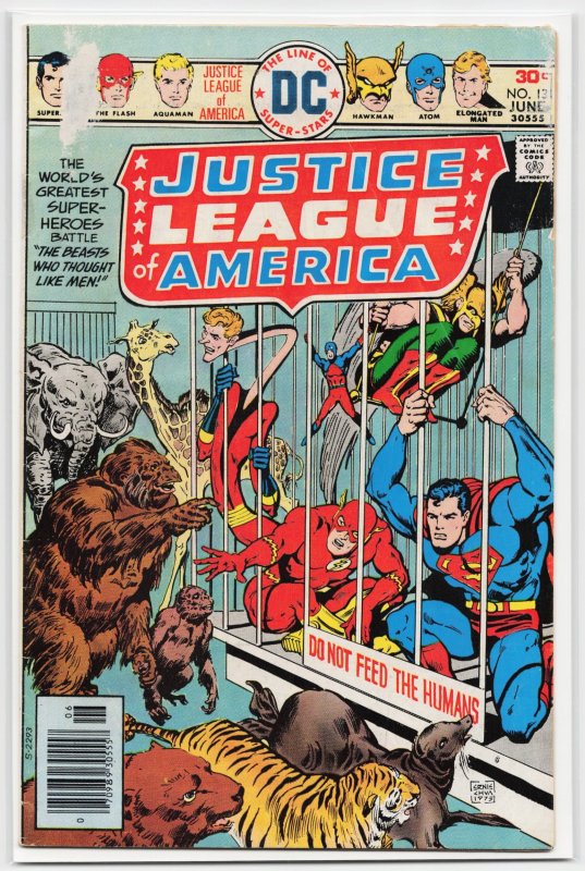 Justice League of America #131 (DC Comics, 1976), raw, ungraded comic book — front cover