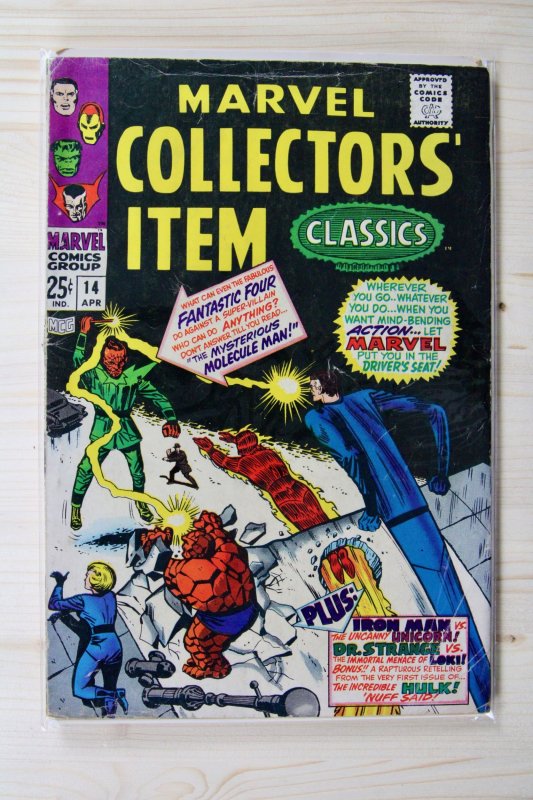 Marvel Collectors' Item Classics #14 (Marvel Comics, 1968), raw comic book in VG 4.0 condition — front cover