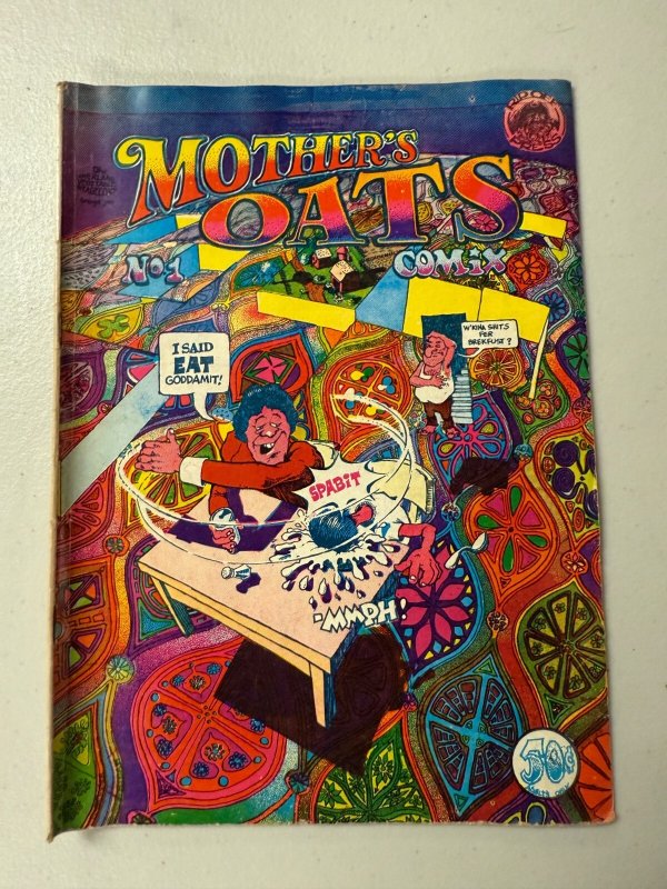 Mother's Oats Comix #1, raw comic book in FN condition — front cover
