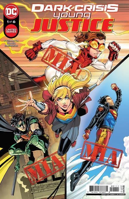 Dark Crisis: Young Justice #1 (2022), raw comic book in NM condition — front cover