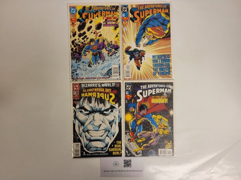 4 the Adventures of Superman DC Comic Books #506 508 509 510 61 RC23, raw, ungraded comic book — front cover