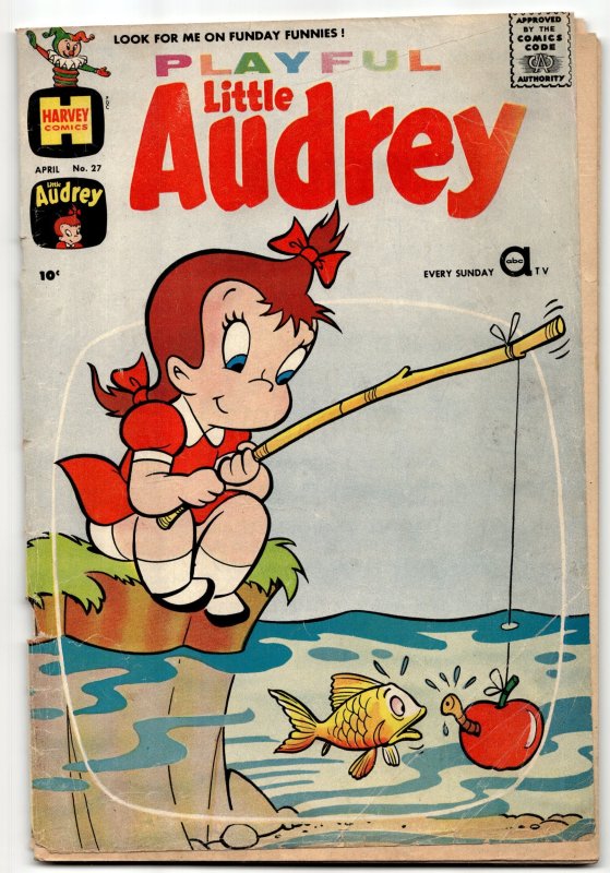 Playful Little Audrey #27 (1961), raw, ungraded comic book — front cover