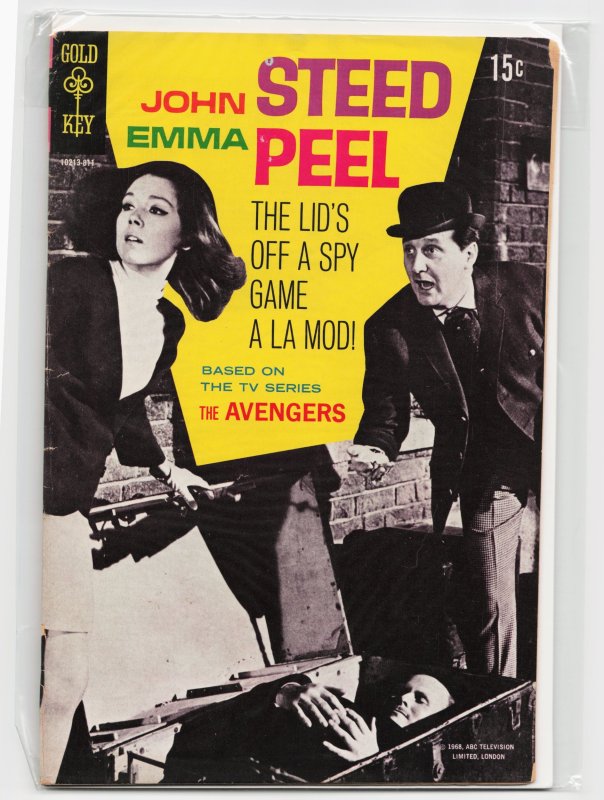 John Steed, Emma Peel (1968) (1968), raw, ungraded comic book — front cover