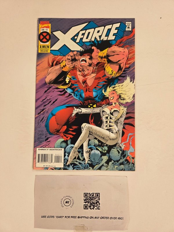 X-Force #42 (Marvel Comics, 1995), raw comic book in NM condition — front cover