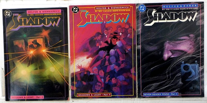 The Shadow Lot of 3 #3, 5, 12 (1987) DC Comics 1st Print Comic Books (DC Comics, 1987), raw, ungraded comic book — front cover