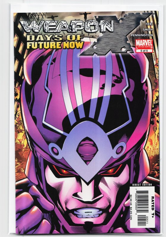 Weapon X: Days of Future Now #5 (Marvel Comics, 2006), raw, ungraded comic book — front cover