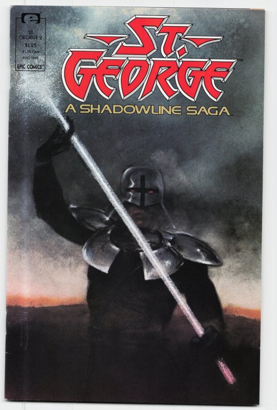 St. George #2 (1988), raw, ungraded comic book — front cover