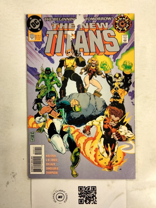 The New Titans #0 (DC Comics), raw comic book in NM condition — front cover