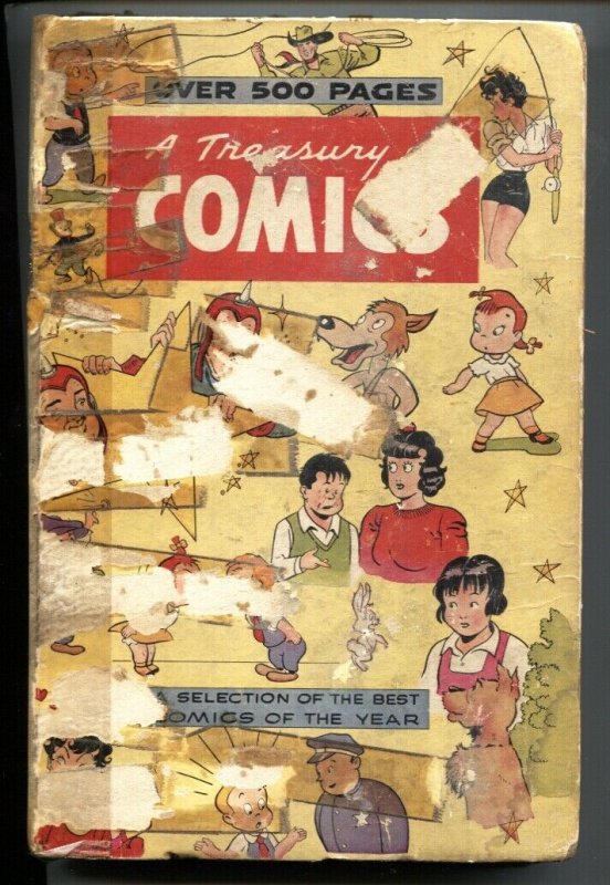 Treasury of Comics #1 (St. John Publications, 1948), raw, ungraded comic book — front cover