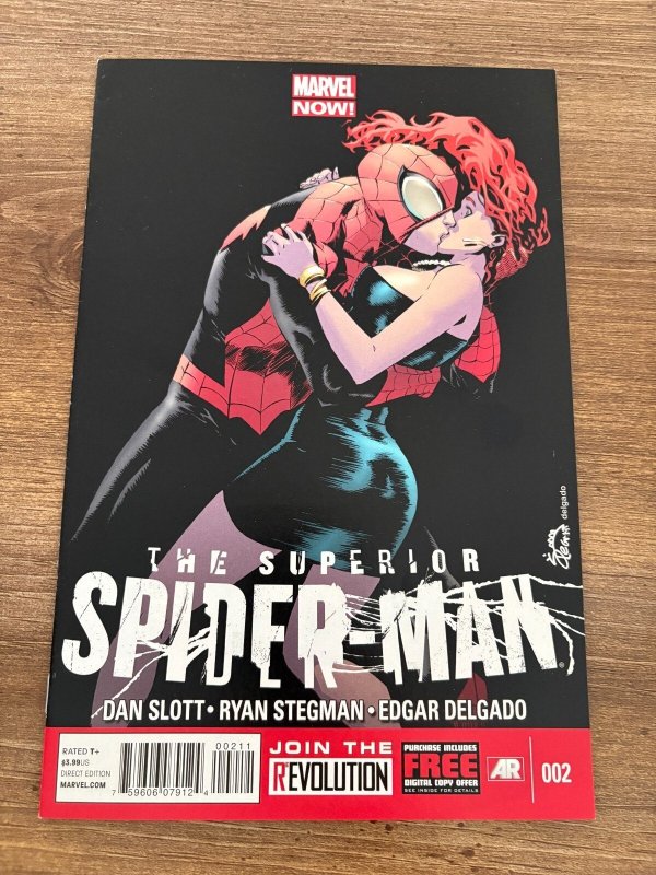 Lot of 7 Superior Spider-Man Marvel Comic Books # 2 3 4 5 6 7 8 NM Slott 16 J478, raw comic book in NM condition — front cover