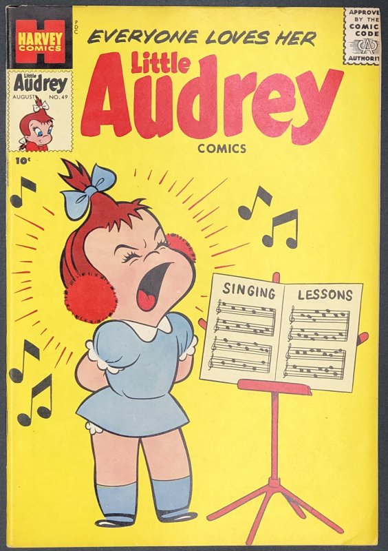 Little Audrey #49 (1956), raw, ungraded comic book — front cover