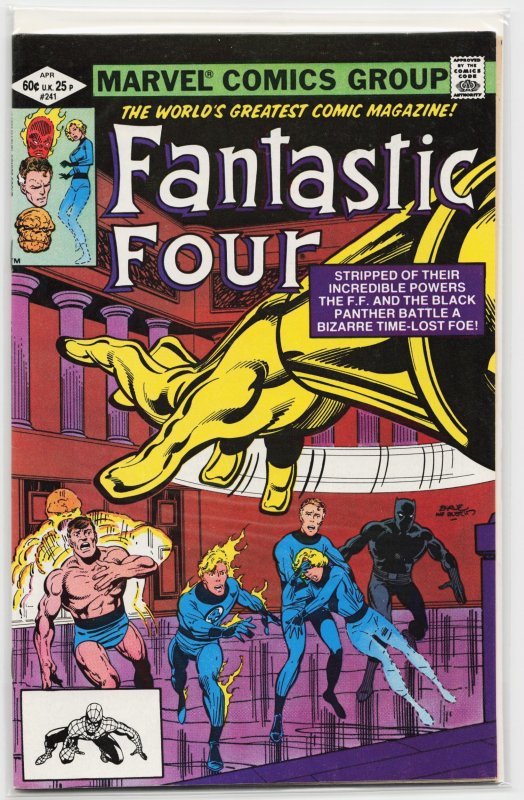 Fantastic Four #241 (Marvel Comics, 1982), raw, ungraded comic book — front cover