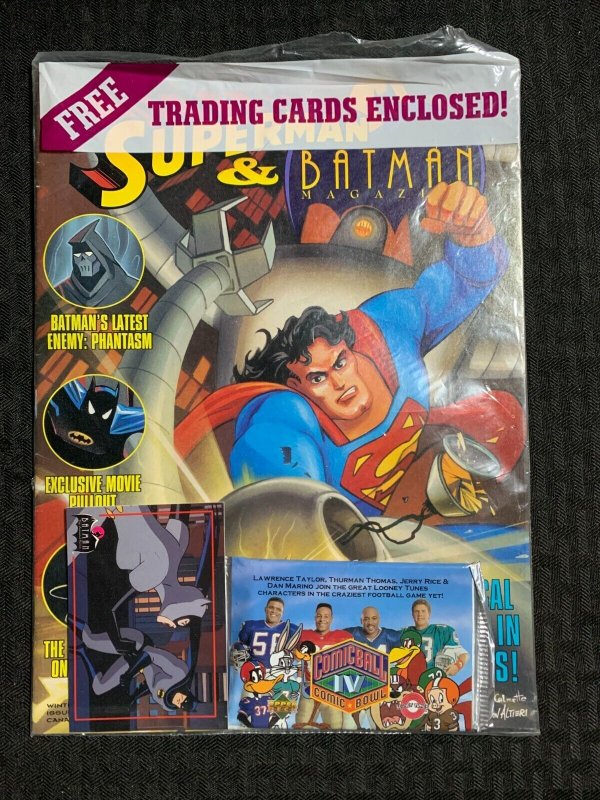 1994 Superman & Batman Magazine #3 (1994), raw comic book in VF+ 8.5 condition — front cover