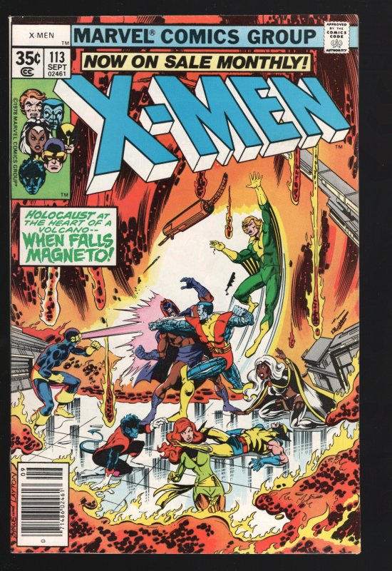 X-Men #113 (Marvel Comics), raw comic book in VF- 7.5 condition — front cover