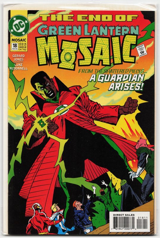 Green Lantern: Mosaic #18 (DC Comics, 1993), raw, ungraded comic book — front cover