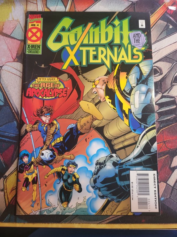Gambit & the X-Ternals #4 (1995), raw, ungraded comic book — front cover
