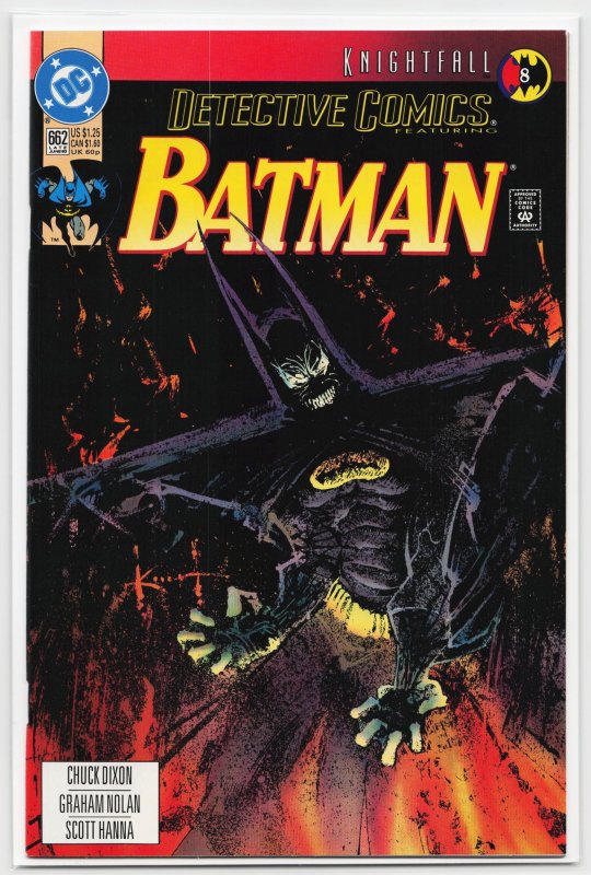 Detective Comics #662 (DC Comics, 1993), raw, ungraded comic book — front cover