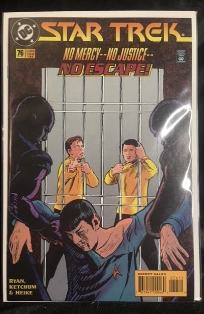 Star Trek #76 (DC Comics, 1995), raw, ungraded comic book — front cover