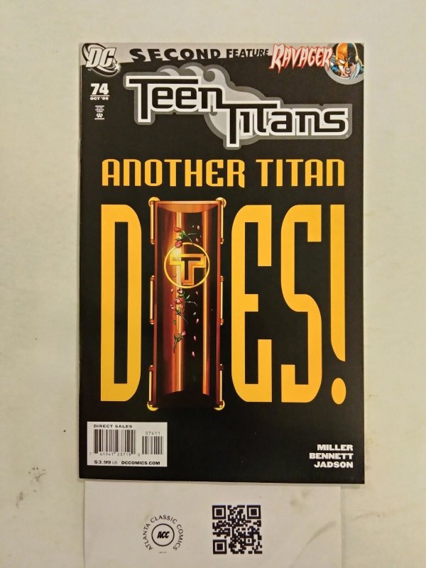 Teen Titans #74 (DC Comics), raw comic book in NM condition — front cover