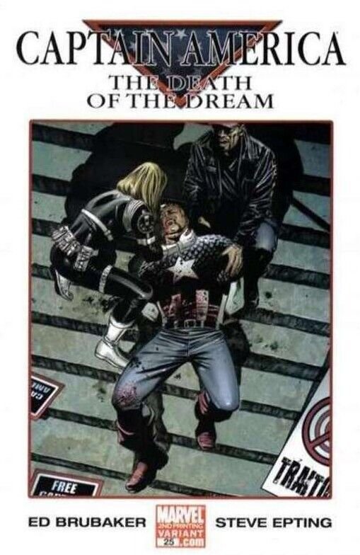 Captain America #25 (Marvel Comics, 2004), raw comic book in VF/NM condition — front cover