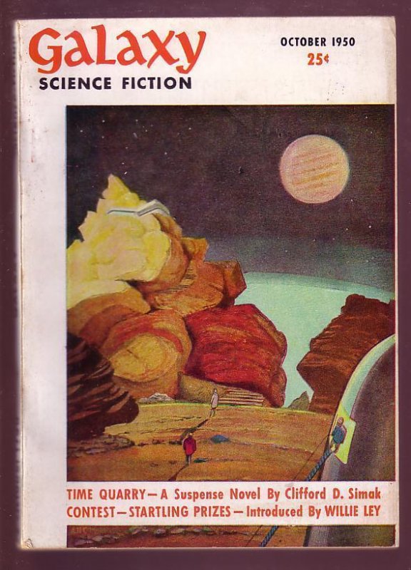 Galaxy Science Fiction--October 1950--Pulp Magazine--William H Wise--FN/VF (1950), raw comic book in FN/VF condition — front cover