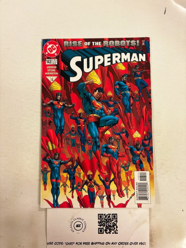 Superman #143 (DC Comics, 1961), raw comic book in NM condition — front cover