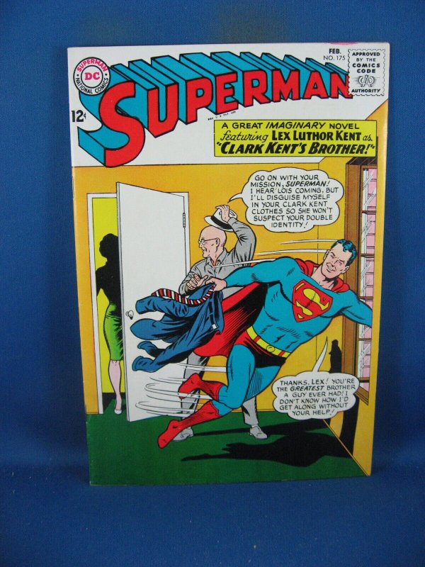 Superman #175 (DC Comics, 1965), raw comic book in VF condition — front cover