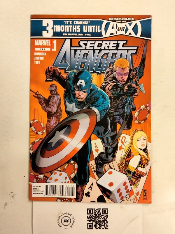 Secret Avengers #21.1 (Marvel Comics), raw comic book in NM condition — front cover