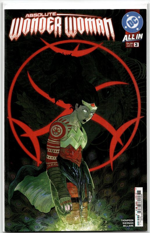 Absolute Wonder Woman #3 (DC Comics, 2025), raw, ungraded comic book — front cover