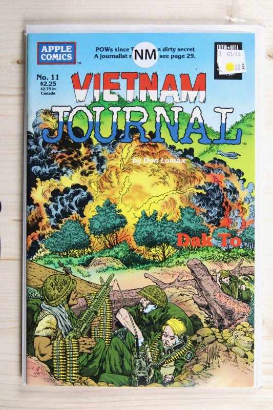 Vietnam Journal #11 (1989), raw comic book in NM- 9.2 condition — front cover