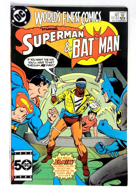 World's Finest Comics #318 (DC Comics, 1985), raw comic book in NM- condition — front cover