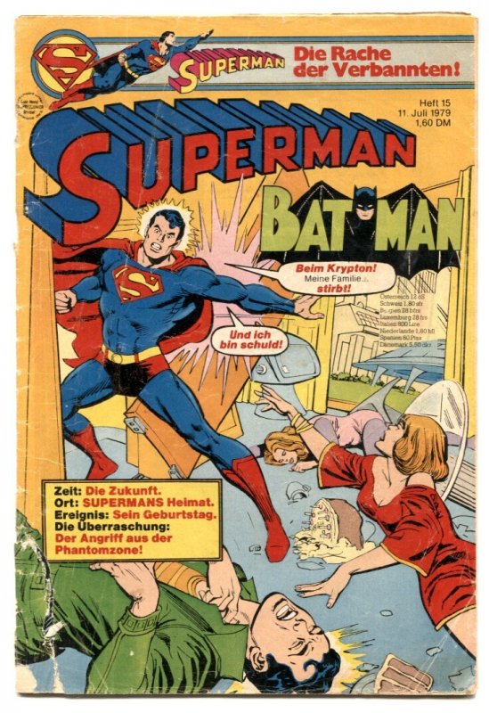 Superman Batman #15 (1979), raw, ungraded comic book — front cover