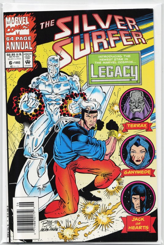 Silver Surfer Annual #6 (1993), raw, ungraded comic book — front cover