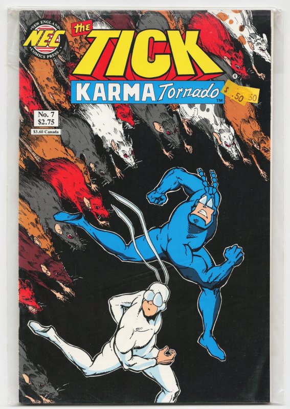 The Tick: Karma Tornado #7 (New England Comics, 1994), raw, ungraded comic book — front cover