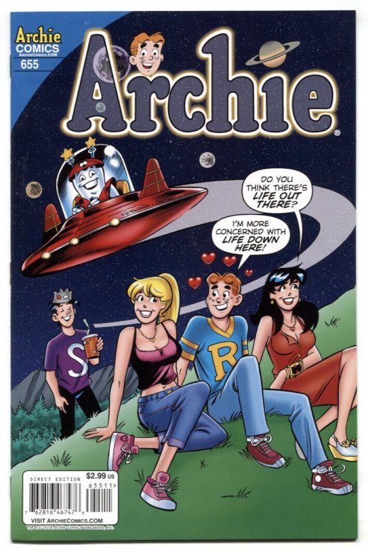 Archie #655 (Archie Comics, 2014), raw comic book in VF condition — front cover
