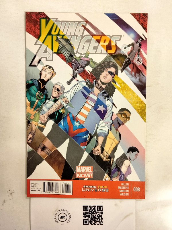 Young Avengers #8 (Marvel Comics, 2005), raw comic book in NM condition — front cover